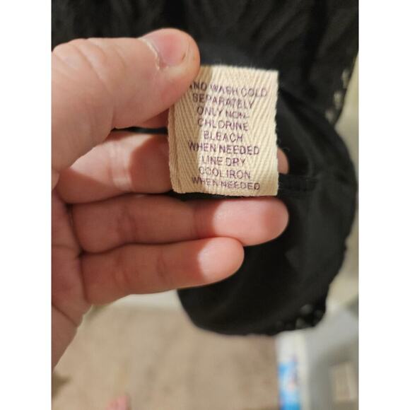 Altar'd State Black Lace Overlay Knee Length Dress Womens Medium NWT‎ - Picture 4 of 6